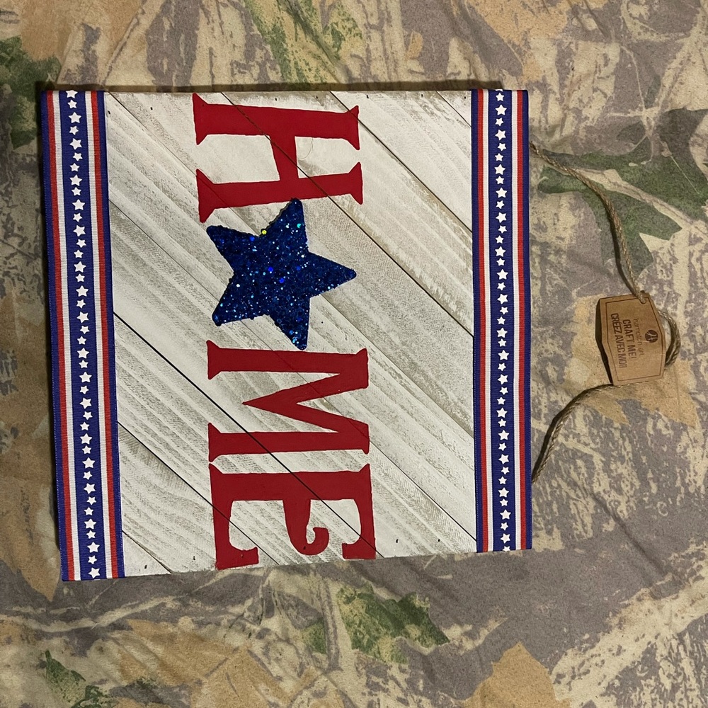 Homemade custom red white and blue